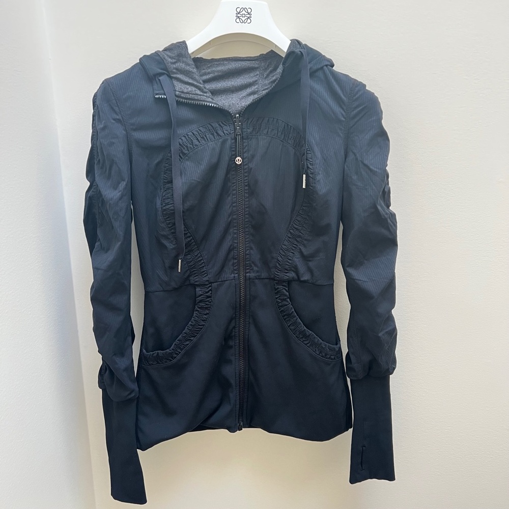 lululemon athletica Black Hooded Zip-Up Jacket - Picture 3 of 12